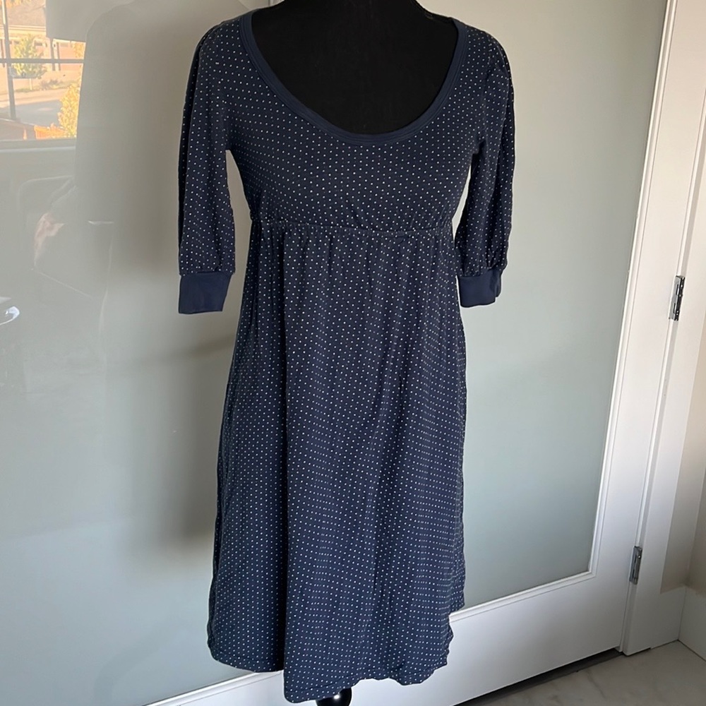 Splendid polka dot cotton dress with elastic waist in size S